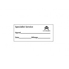 Specialist Service Stamp -Citroen